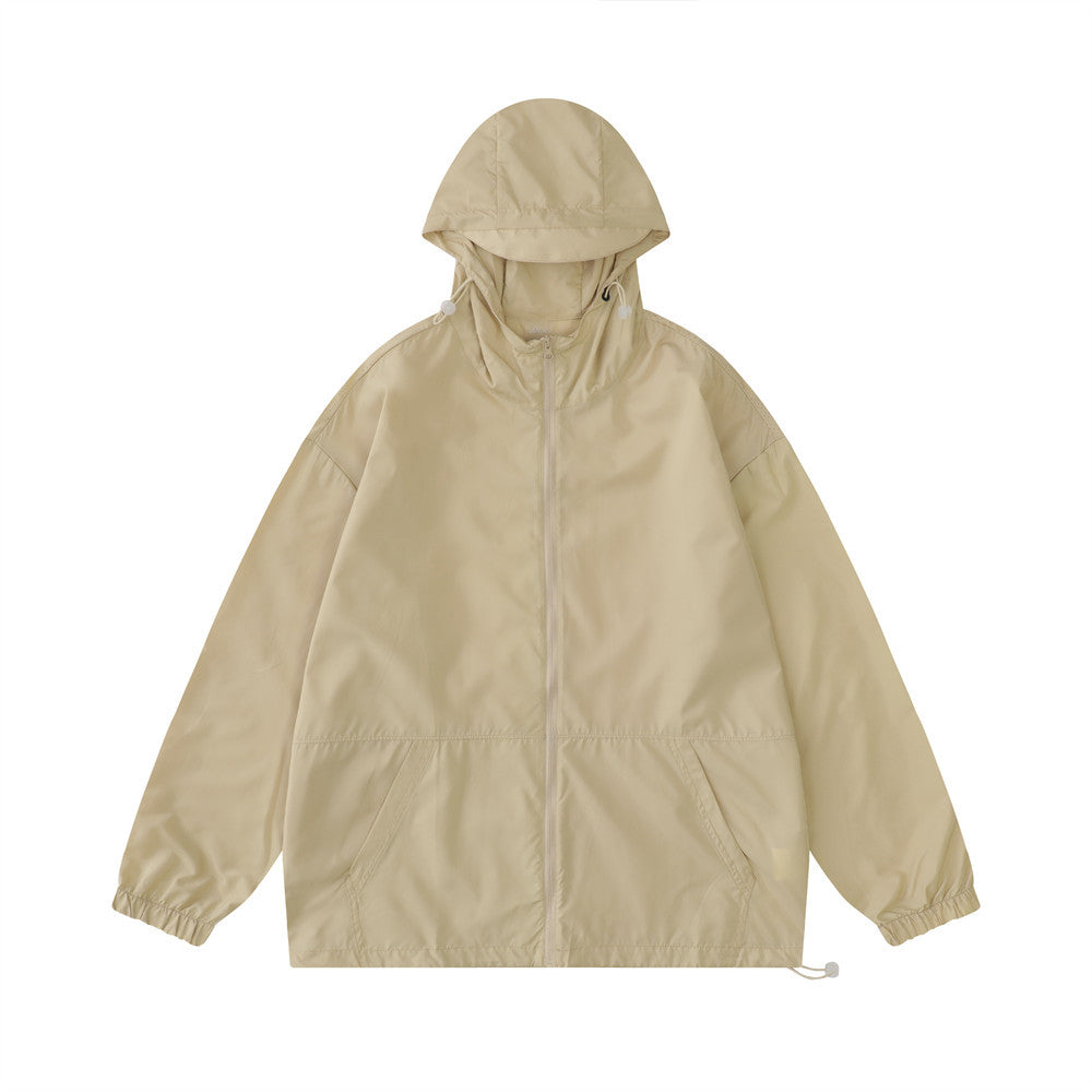 Men Jacket Coat Sun Protection Clothing Male Spring and Summer Leisure Sports Hooded Coat Jacket Shell Jacket