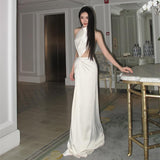 Women Dresses Sleeveless Dress Spring Slim-Fitting Maxi Dress