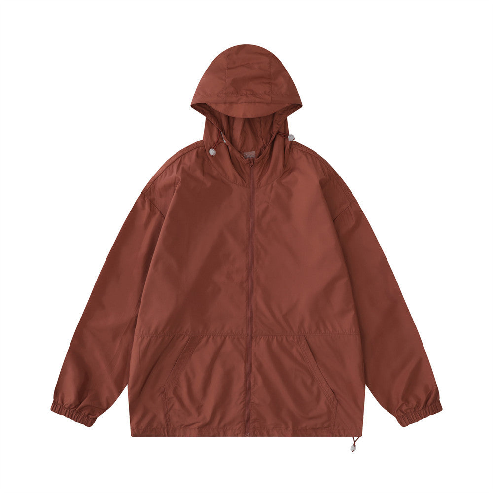 Men Jacket Coat Sun Protection Clothing Male Spring and Summer Leisure Sports Hooded Coat Jacket Shell Jacket