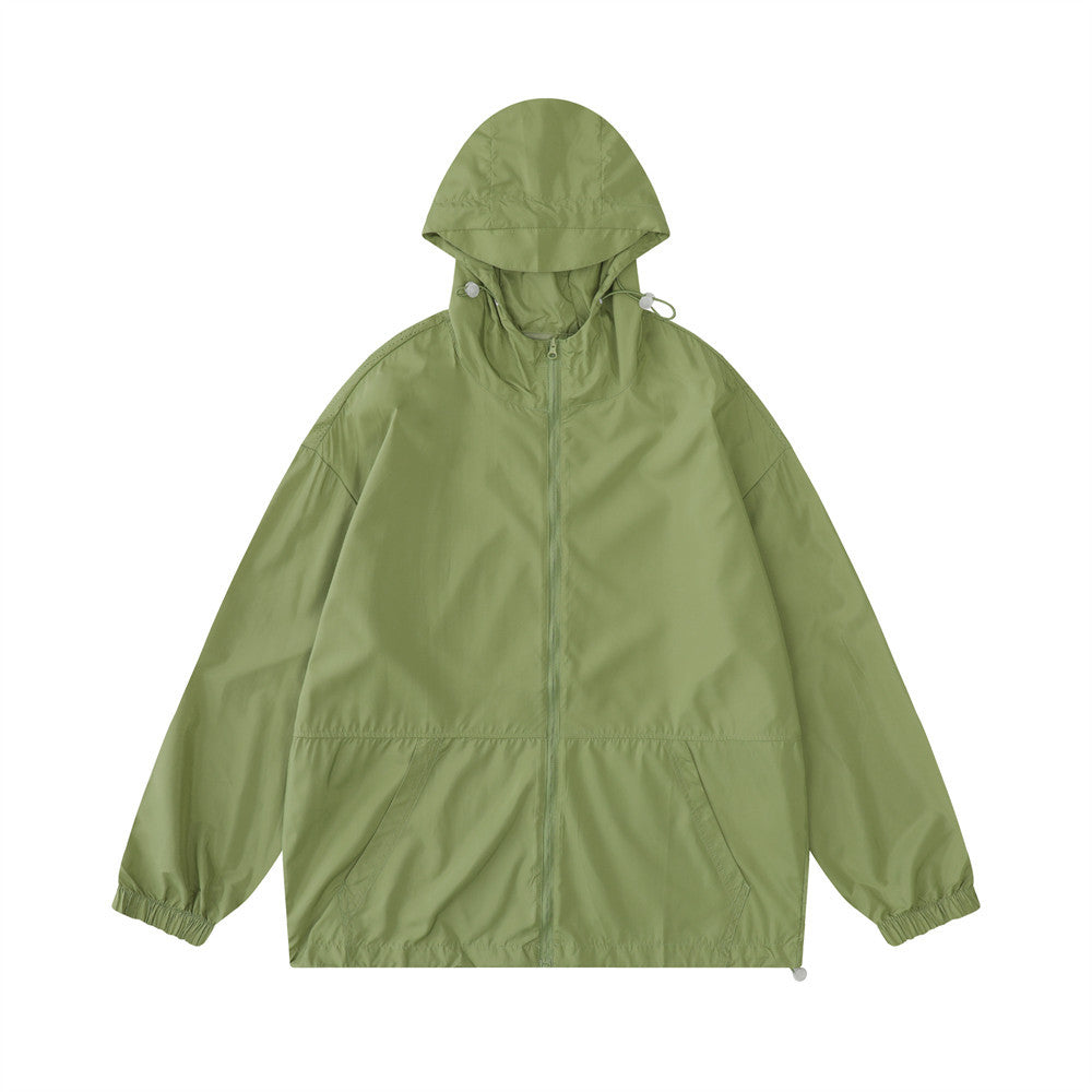 Men Jacket Coat Sun Protection Clothing Male Spring and Summer Leisure Sports Hooded Coat Jacket Shell Jacket