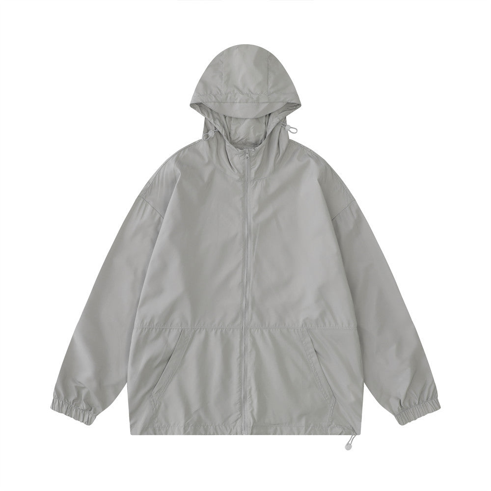 Men Jacket Coat Sun Protection Clothing Male Spring and Summer Leisure Sports Hooded Coat Jacket Shell Jacket