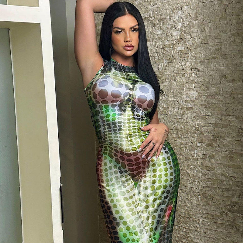 Women Dresses Summer Sexy Slim Sleeveless Dress