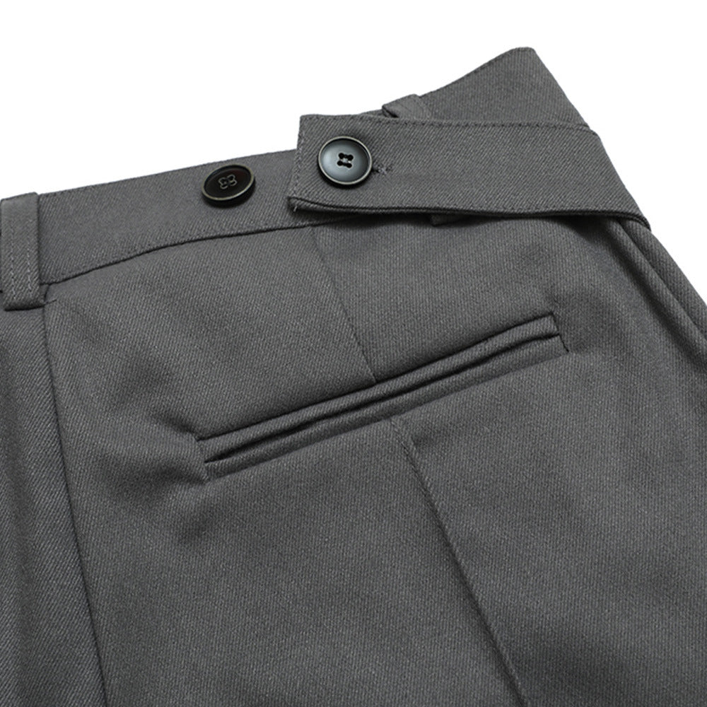 Men Sweatpants Fall Loose Drooping Straight-Leg Pants Casual Wide-Leg Draggle-Tail Trousers