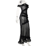 Women Dresses Sexy Ribbon Dress Spring Summer Slim-Fit Long Dress