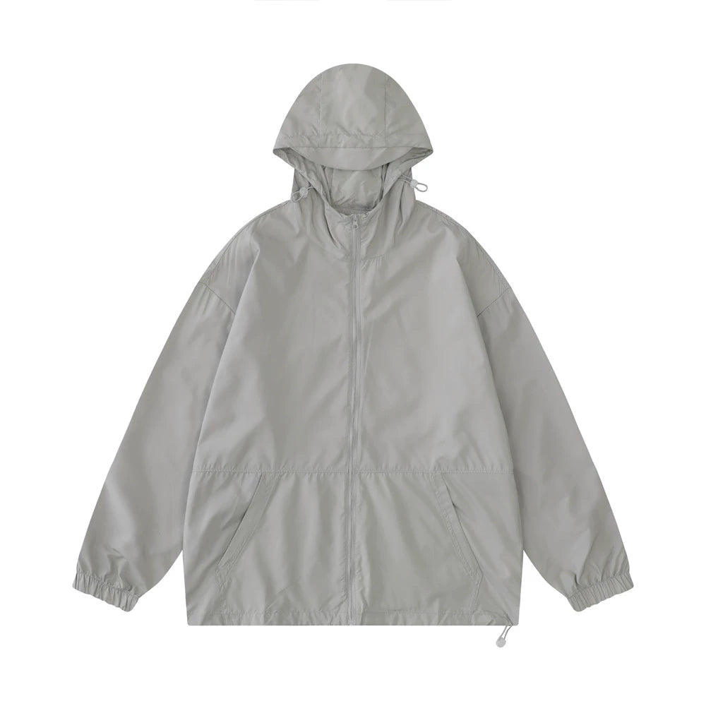 Men Jacket Coat Sun Protection Clothing Male Spring and Summer Leisure Sports Hooded Coat Jacket Shell Jacket