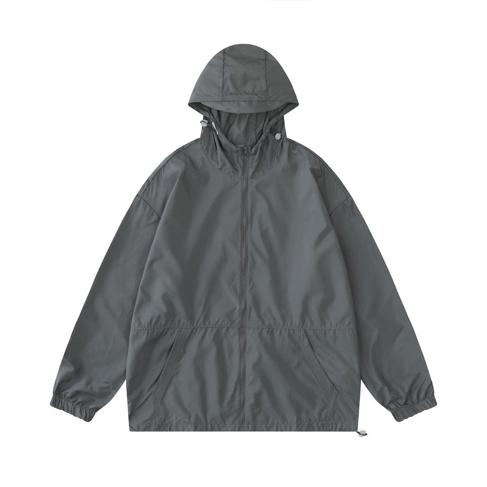 Men Jacket Coat Sun Protection Clothing Male Spring and Summer Leisure Sports Hooded Coat Jacket Shell Jacket