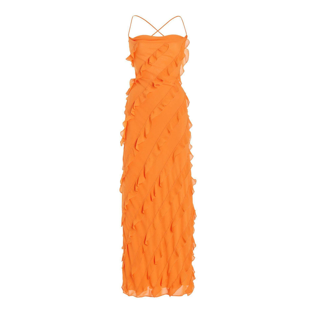 Harlem Night Attire Summer Dress Wooden Ear Suspender Dress