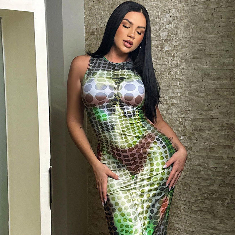 Women Dresses Summer Sexy Slim Sleeveless Dress