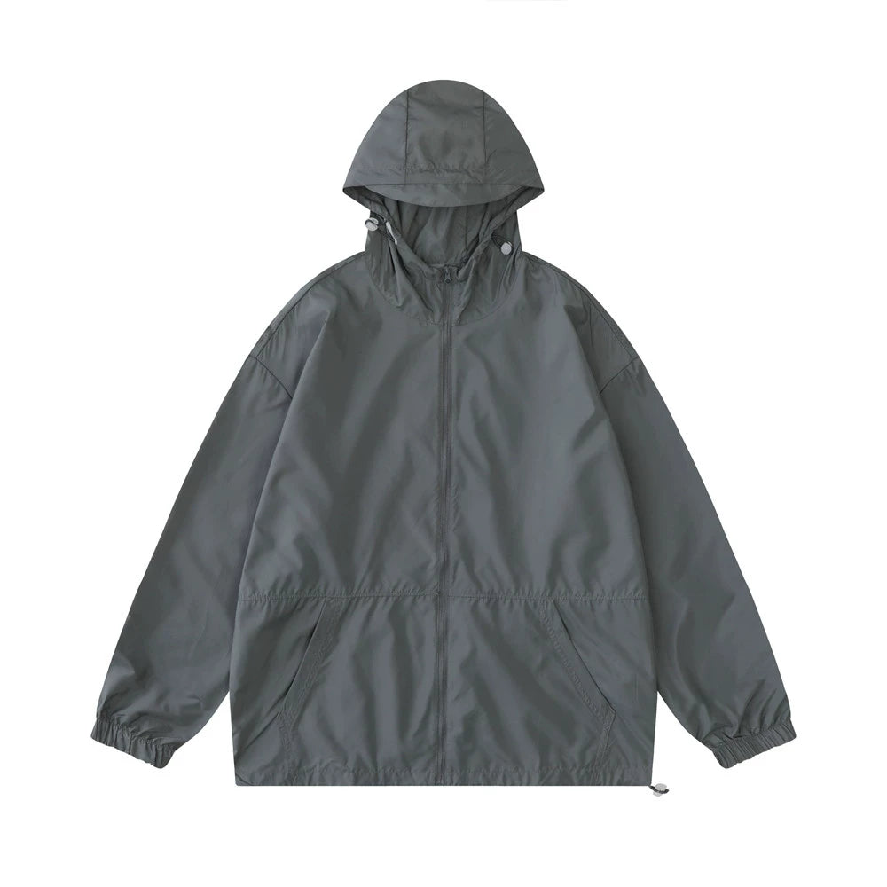 Men Jacket Coat Sun Protection Clothing Male Spring and Summer Leisure Sports Hooded Coat Jacket Shell Jacket