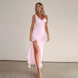 Women Dresses Sexy V-neck Dress Summer Slim-Fit Suspender Dress
