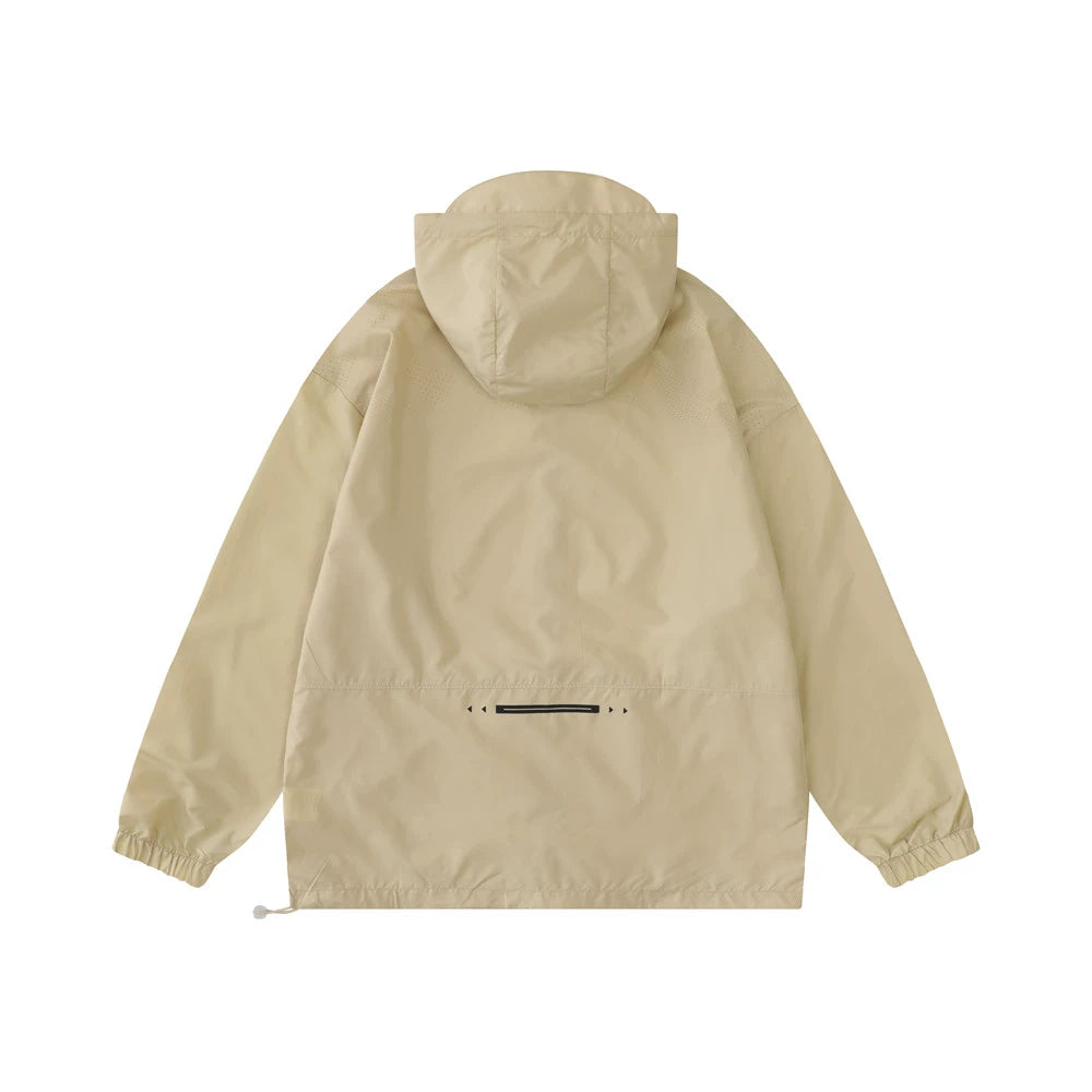 Men Jacket Coat Sun Protection Clothing Male Spring and Summer Leisure Sports Hooded Coat Jacket Shell Jacket