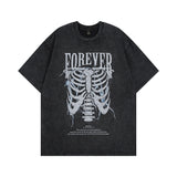 Men's T Shirt Vintage Short-Sleeved T-shirt Men's and Women's Retro Oversize Couple Tee