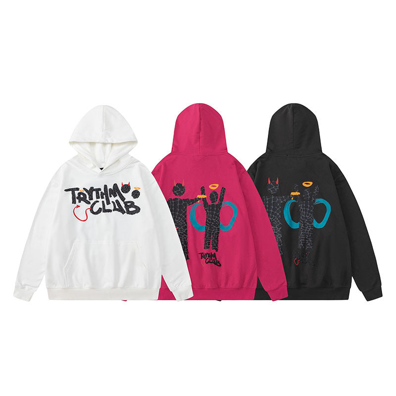 Men Hoodie Hip Hop Retro Hooded Top for Men and Women