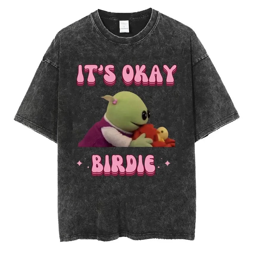 2024 It's Okay Birdie Nanalan Wonderful Girl T Shirts Cute
