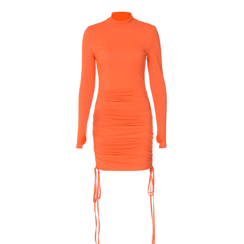 Women Dresses Fall Slim Fit Long Sleeve Dress