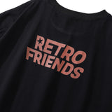 Men Vintage T-shirt Cartoon Fun Printed Short Sleeve T-shirt