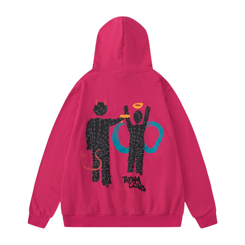 Men Hoodie Hip Hop Retro Hooded Top for Men and Women