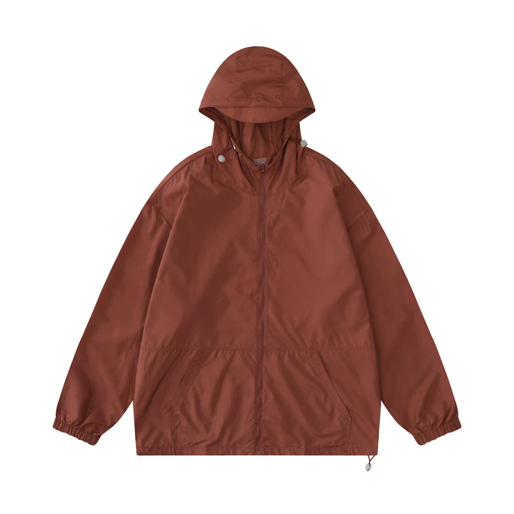 Men Jacket Coat Sun Protection Clothing Male Spring and Summer Leisure Sports Hooded Coat Jacket Shell Jacket