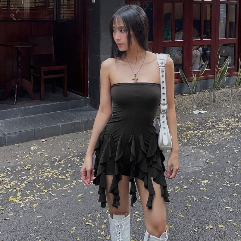 Women Dresses Ribbon Hip Skirt Sexy Dress