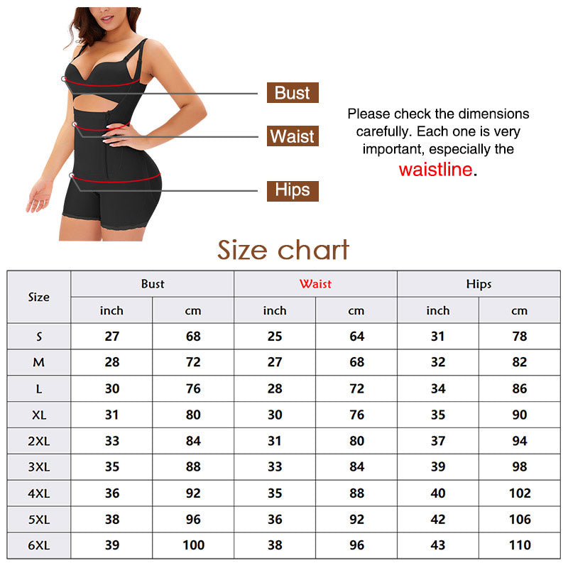 Body Shaper Tummy Control Bodysuit Butt Lifter Trainer Plus size