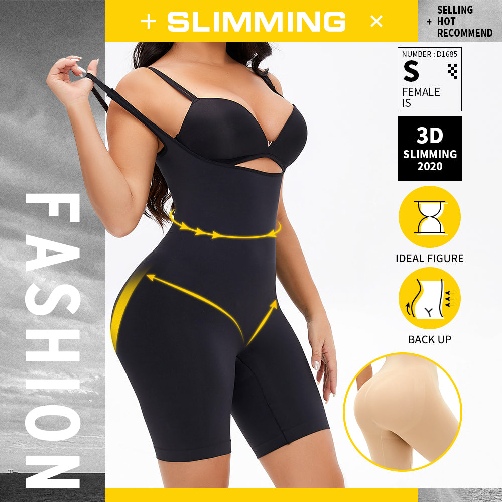 Body Shaper Tummy Control Bodysuit Butt Lifter Trainer Plus Size Sports Retro Training Practicality Fashion Slim