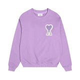 Amiaheoinelove chapter towel embroidered macaron color looselong sleevescouplesweatshirt round neckfall and winter