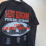 SAINT MICHAEL Vintage T Shirt Direct Spray Washing Water Old Short Sleeve