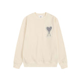 Amiaheoinelove chapter towel embroidered macaron color looselong sleevescouplesweatshirt round neckfall and winter