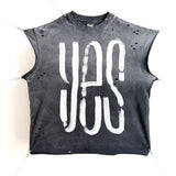 saint m t shirts s.m letter print limited edition pullover casual tank top