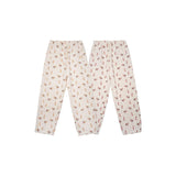 Ashley williams all-over deer print set - elastic waist retro casual sweatpants and hoodie - women's autumn/winter