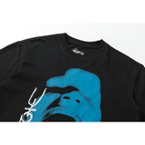Travis Scott T Shirts Cactus Jack x Utopia Utopia joint crying blue face short sleeve