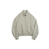 Unisex Jacket Autumn Vintage Stripe Jacket Loose Overalls