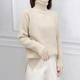 Women Knitwear Autumn and Winter Turtleneck Knitwear Slim Fit Clothes