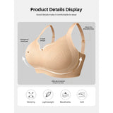 Full figure bra women's push-up lace