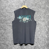 Amiri tank top camellia printing