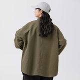 Unisex Jacket Autumn Plaid Loose Shirt