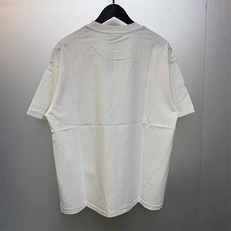 SAINT MICHAEL Vintage T Shirt Rainbow Apple Print Loose Short Sleeve