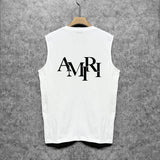 Amiri tank top with overlapping letter print