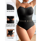 Shapewear bodysuit seamless tummy control waist shaping