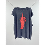 saint m t shirts s.m abstract art pattern crew neck pullover tank top