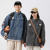 Unisex Jacket Autumn Vintage Denim Jacket