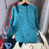 Women Knitwear Autumn and Winter round Neck Knitwear Loose Sweater