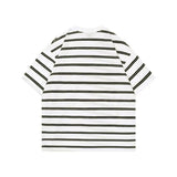Hip-hop t-shirts, american high street hell retro ins minimalist striped print short sleeve t-shirt summer top trendy half sleeve
