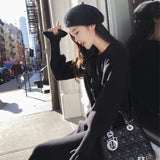 Women Maxi Dress Fall/Winter Sweater Dress Knitted Dress