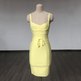 Women's Evening Dress Bandage Dress V Neck Sling Bandage Dress