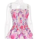 Women Dresses Sexy Slim Fit Backless Floral Dress (Lbk0409)