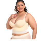 Full figure bra body shaping and beautiful back