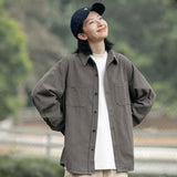 Unisex Shirts Autumn Peak Mark Workwear Shirt