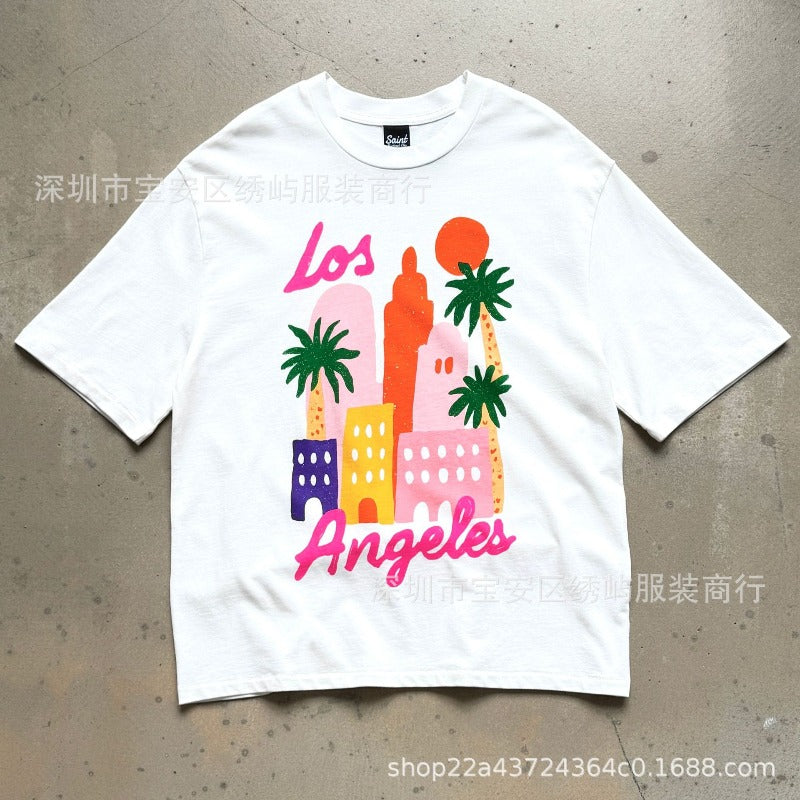 saint m t shirts s.m. los angeles exclusive crew neck pullover short sleeve tee