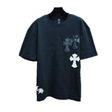 Ch hip-hop t shirts high street ch short-sleeved sanskrit stereoprinting short-sleeved loosecasualpure cottonamericaneasiest for match